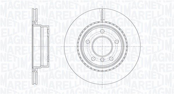 MAGNETI MARELLI stabdžių diskas 361302040300